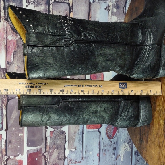 Tri Star "Azabache" Jet Black Leather Boots - Picture 12 of 13